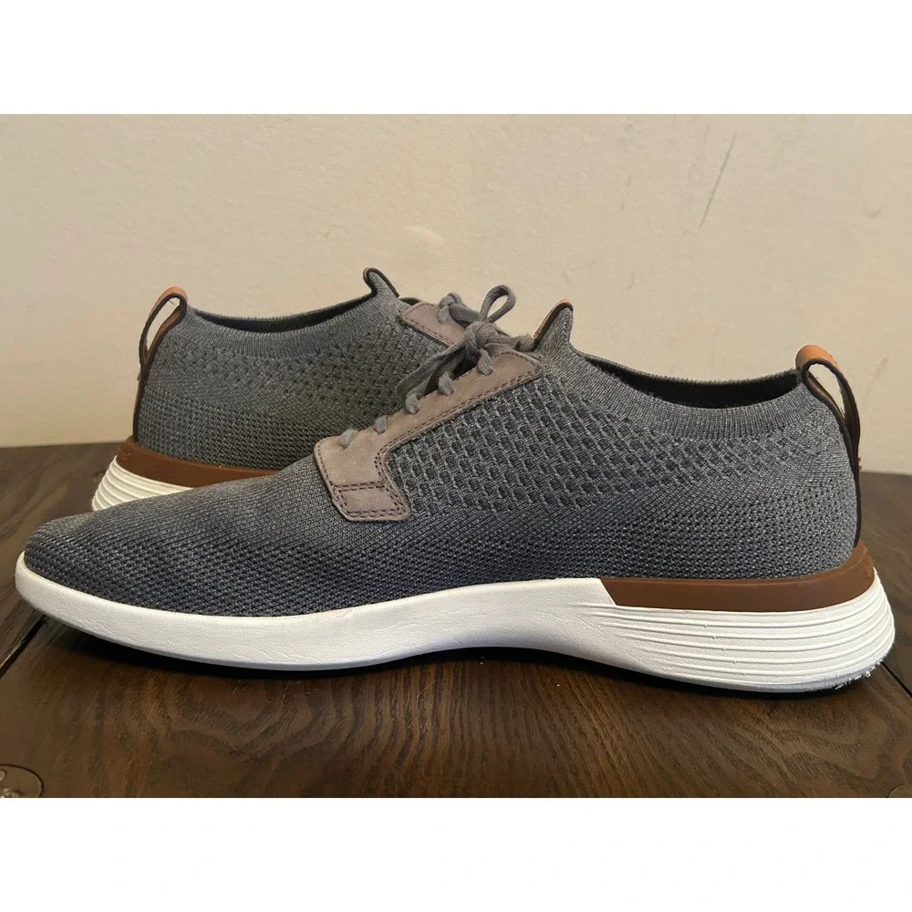 Wolf &‎ Shepherd Gray Swift Knit Derby CasualSneakers Unisex Men's 10 Women's 12